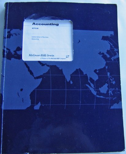 9780390488275: Managerial Accounting (Custom Text Prepared for Accounting 301, Leavey School of Business Santa Clara University)