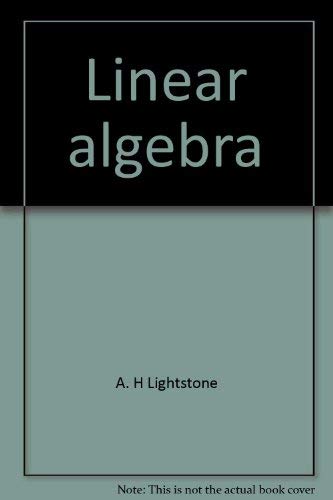 Beispielbild fr Linear algebra (The Appleton-Century mathematics series) zum Verkauf von ThriftBooks-Atlanta