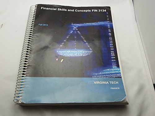 Stock image for Financial Skills and Concepts: FIN3134 Custom for sale by BookHolders