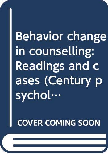 Beispielbild fr Behavior Change in Counseling : Readings and Cases zum Verkauf von Better World Books