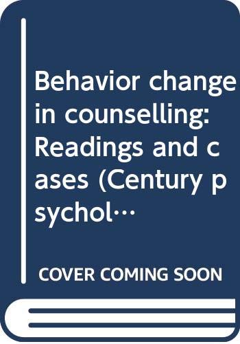 Imagen de archivo de Behavior Change in Counseling : Readings and Cases a la venta por Better World Books