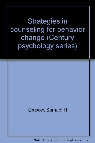 Strategies in Counseling for Behavior Change.