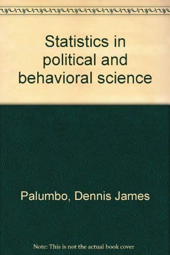 Stock image for Statistics in political and behavioral science for sale by Wonder Book