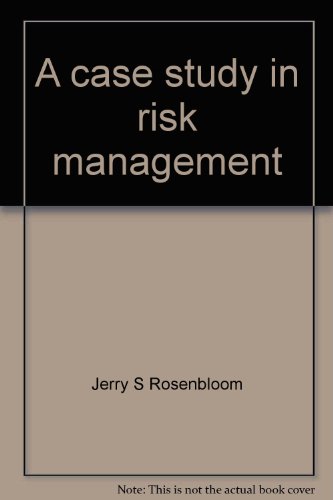 9780390760104: A case study in risk management (Risk and insurance series)