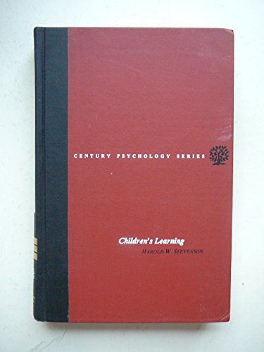 9780390845092: Children's learning (Century psychology series)
