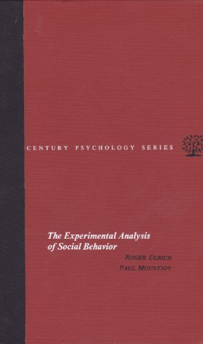 9780390889751: The Experimental Analysis of Social Behavior