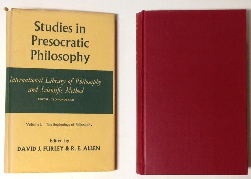 9780391000773: Studies in Presocratic (Pre-Socratic) Philosophy, Vol. 1: The Beginnings of Philosophy