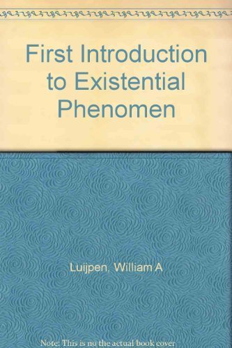 Imagen de archivo de A First Introduction to Existential Phenomenology a la venta por BookDepart