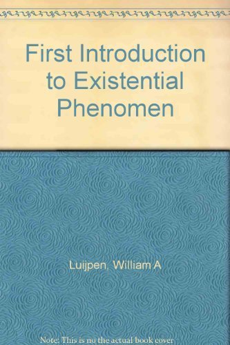 9780391007062: First Introduction to Existential Phenomenology