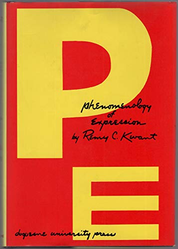 Beispielbild fr Phenomenology of expression zum Verkauf von PlumCircle