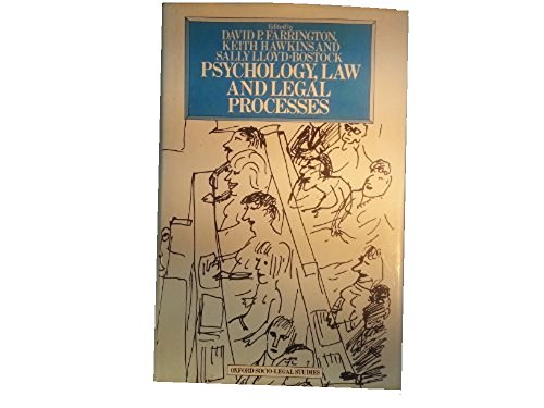 9780391010260: Psychology, law, and legal processes (Oxford socio-legal studies)