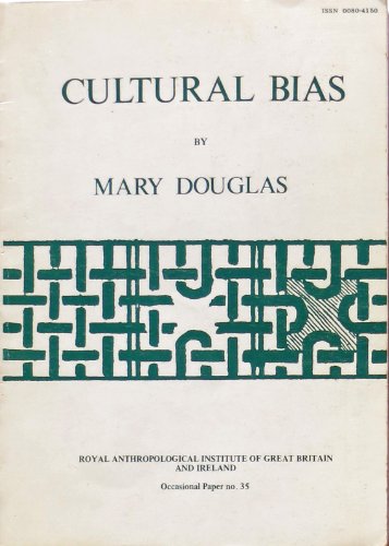 Cultural Bias (9780391011106) by Douglas, Mary