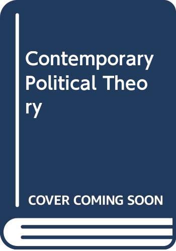 Imagen de archivo de Contemporary Political Theory a la venta por Zubal-Books, Since 1961