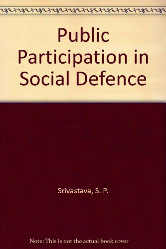 Stock image for Public Participation in Social Defence for sale by Zubal-Books, Since 1961