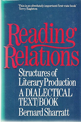 Beispielbild fr Reading Relations Structures of Literary zum Verkauf von Phatpocket Limited