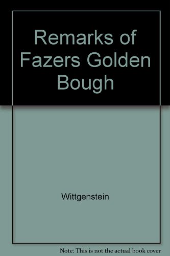 Beispielbild fr Remarks of Fazers Golden Bough zum Verkauf von D2D Books