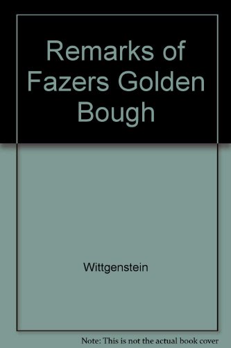 Imagen de archivo de Remarks of Fazers Golden Bough a la venta por D2D Books