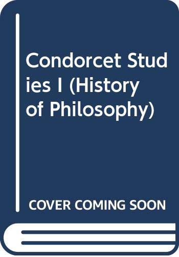 Imagen de archivo de Condorcet Studies I a la venta por Atticus Books