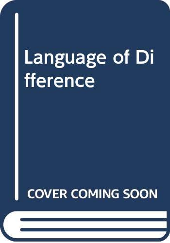 Stock image for The language of difference (Contemporary studies in philosophy and the human sciences) for sale by Powell's Bookstores Chicago, ABAA