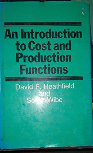 9780391035065: Introduction to Cost/Prod Func