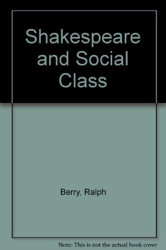 9780391035300: Shakespeare and social class