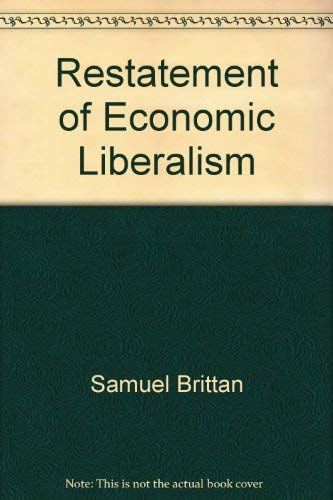 Beispielbild fr Restatement of Economic Liberalism zum Verkauf von The Guru Bookshop