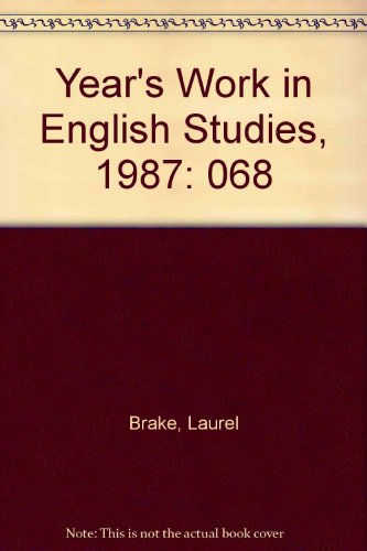 9780391036734: Year's Work in English Studies, 1987: 068