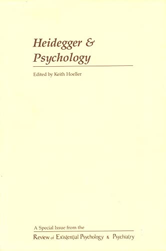 9780391037823: Heidegger and Psychology (Studies in Existential Psychology & Psychiatry)