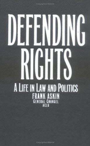 Imagen de archivo de Defending Rights : A Life in Law and Politics a la venta por Better World Books