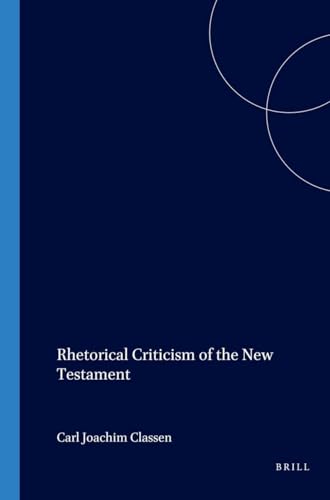 9780391041677: Rhetorical Criticism of the New Testament