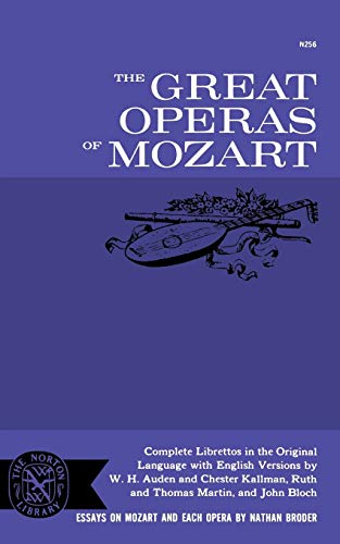 Beispielbild fr Great Operas Of Mozart zum Verkauf von Wonder Book
