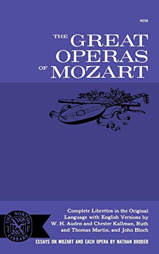 Stock image for Great Operas Of Mozart for sale by Wonder Book