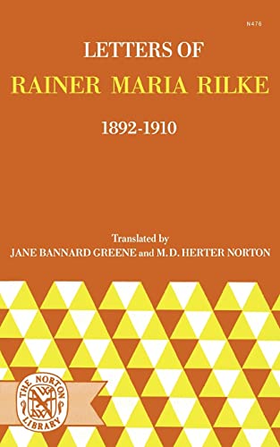 Beispielbild fr Letters of Rainer Maria Rilke, 1892-1910 zum Verkauf von Bailey's Bibliomania