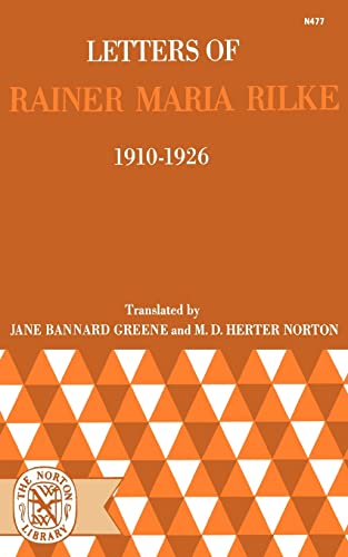 Beispielbild fr Letters of Rainer Maria Rilke 1910-1926 zum Verkauf von Karen Wickliff - Books