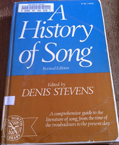 Beispielbild fr A History of Song (Revised Edition) zum Verkauf von SecondSale