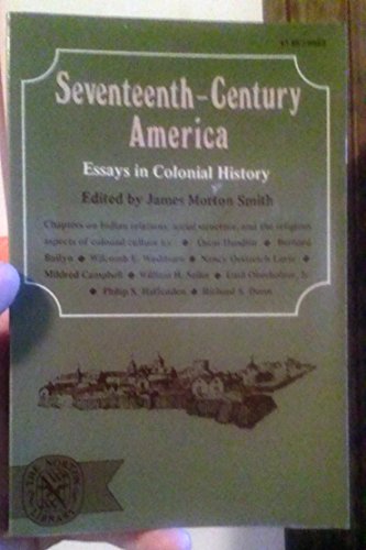 Stock image for Seventeenth-Century America; Essays in Colonial History for sale by True Oak Books