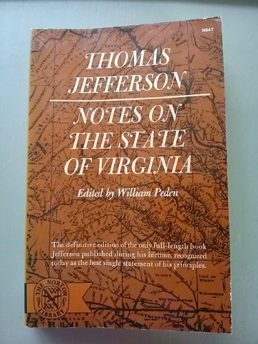 9780393006476: NOTES ON STATE OF VIRGINIA PA