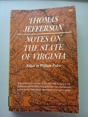 Stock image for Notes on the State of Virginia (The Norton library) for sale by Wonder Book