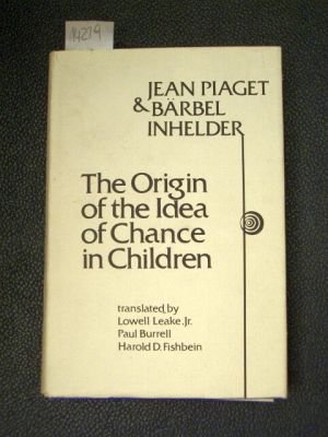Beispielbild fr Origin of the Idea of Chance in Children zum Verkauf von Better World Books