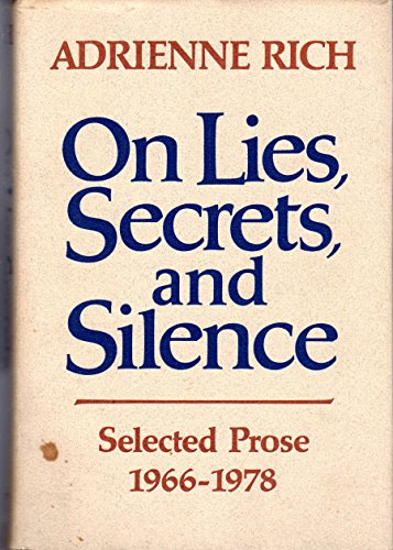 9780393012330: On Lies, Secrets, and Silence: Selected Prose 1966-1978