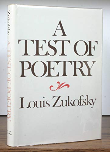 Test of Poetry (9780393014464) by Zukofsky, Louis