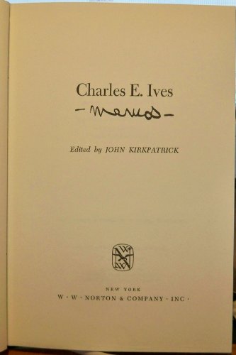 Beispielbild fr Charles E. Ives : Memos zum Verkauf von Better World Books