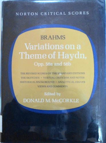 9780393021899: Variations on a Theme of Haydn: For Orchestra, Op.