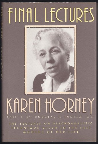 Beispielbild fr Final Lectures: Karen Horney zum Verkauf von Books From California