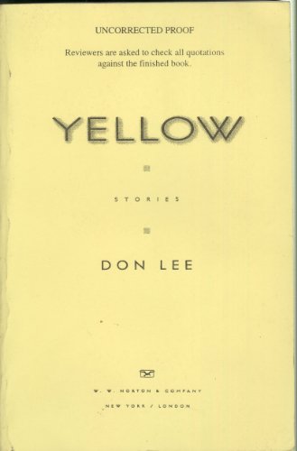 9780393025620: Yellow: Stories