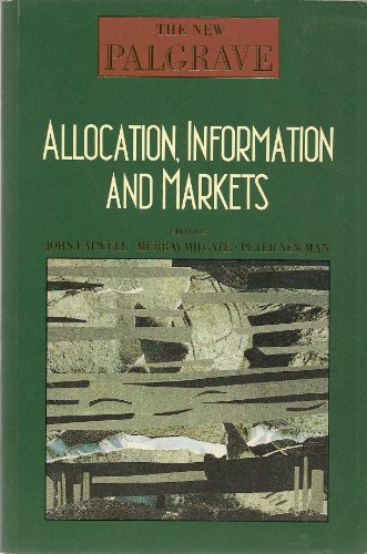 Stock image for Allocation, Information, and Markets. for sale by G. & J. CHESTERS