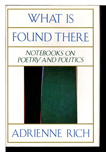 Stock image for What Is Found There: Notebooks on Poetry and Politics for sale by Chaparral Books