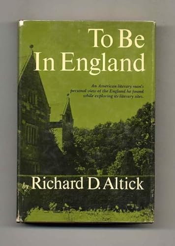 Beispielbild fr To Be in England zum Verkauf von Dunaway Books