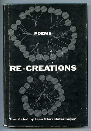 Imagen de archivo de RE-CREATIONS Poems a la venta por Karen Wickliff - Books