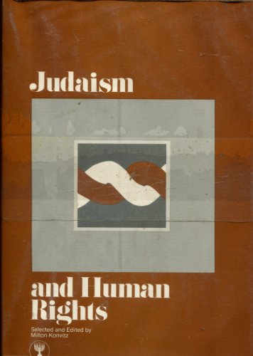 Beispielbild fr Judaism and human rights (The B'nai B'rith Jewish heritage classics) zum Verkauf von Wonder Book